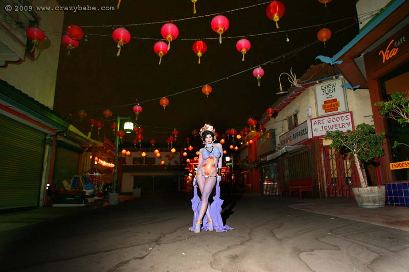 Babe dressed as Hare Krishna
