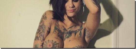 Bonnie Rotten naked in music video