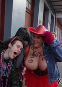 Busty MILFs at Mardi Gras