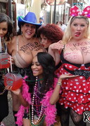 Busty MILFs at Mardi Gras