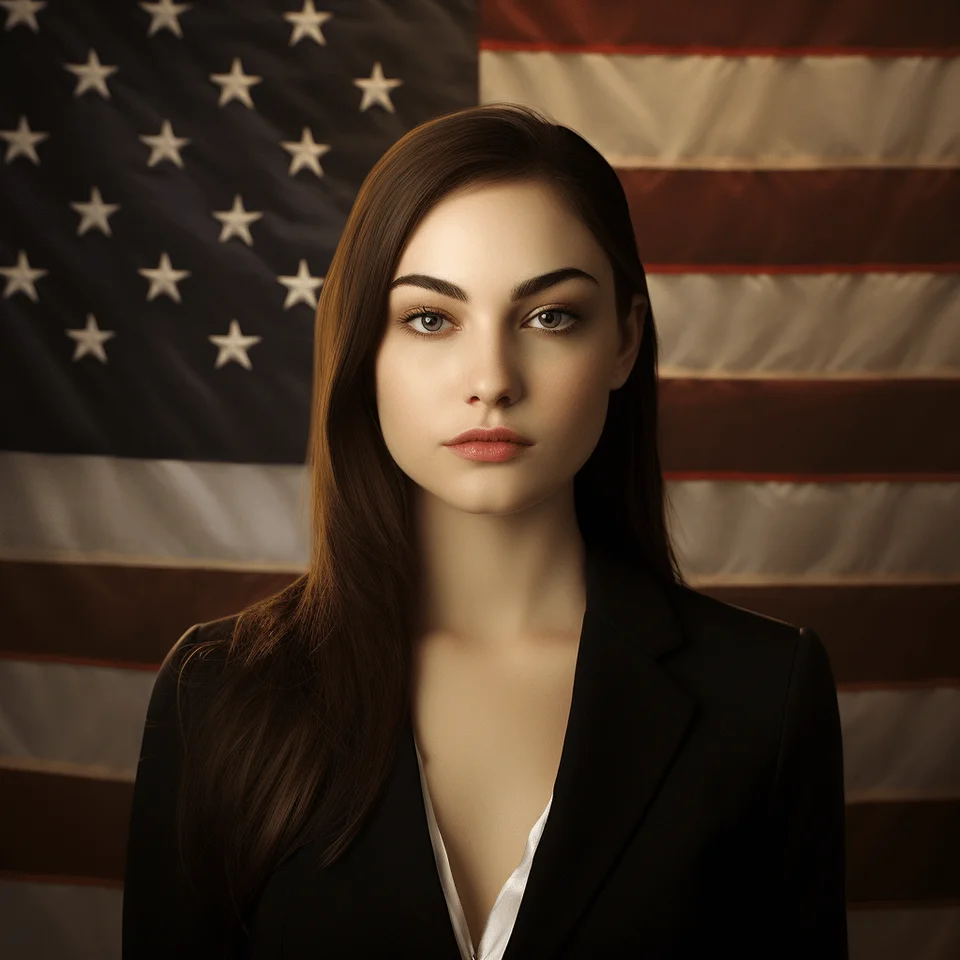 AI picture of Sasha Grey as US President