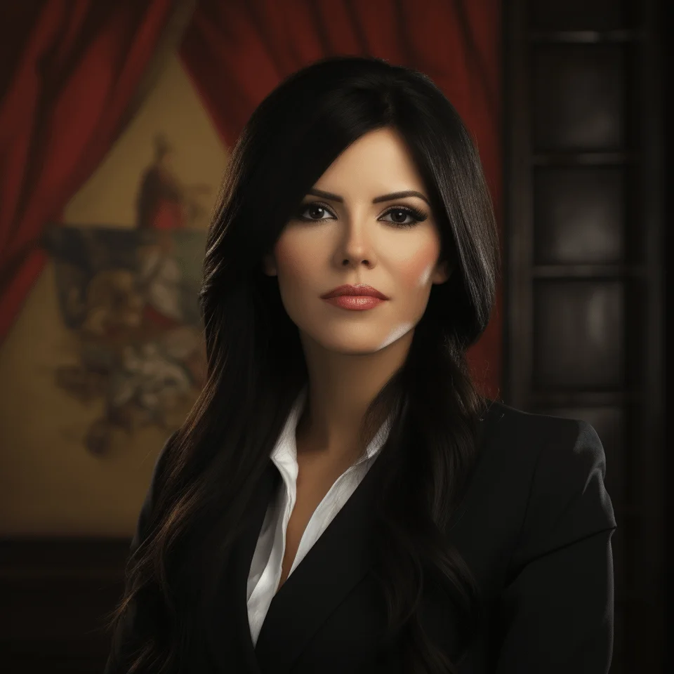 AI picture of Rebeca Linares as Prime Minister of Spain