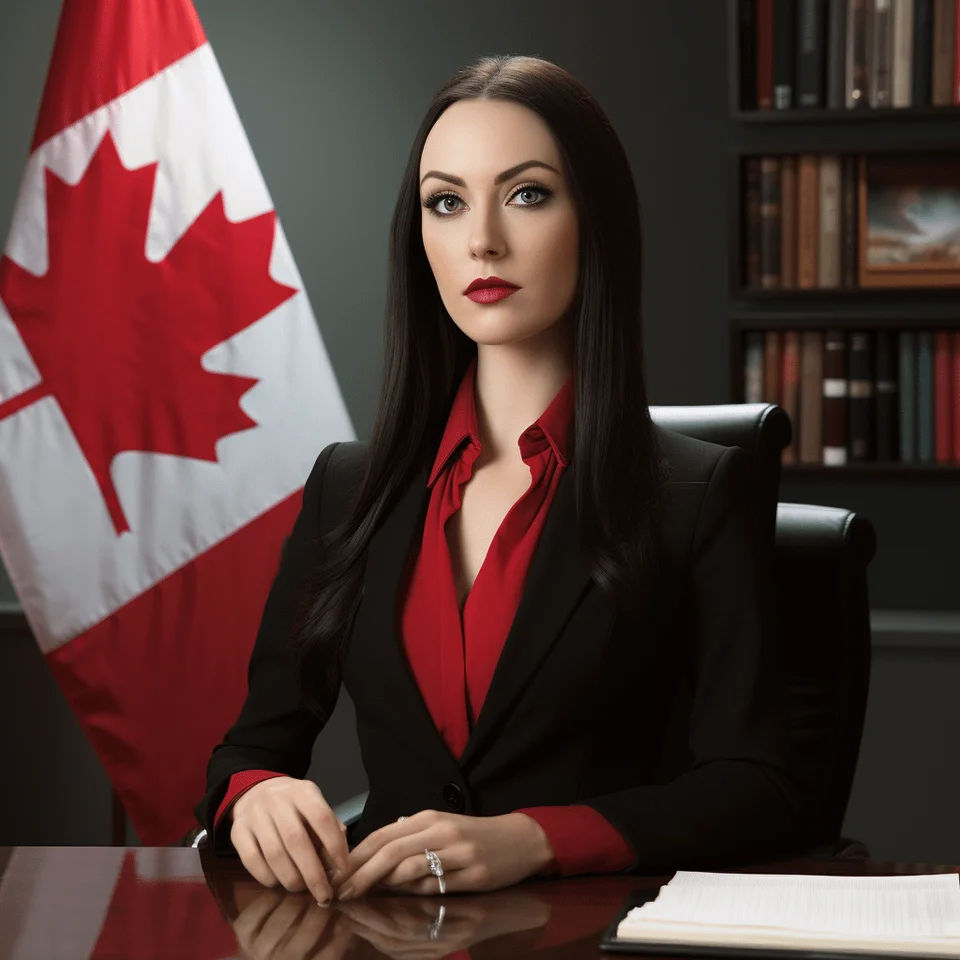 AI picture of Marley Brinx as Prime Minister of Canada
